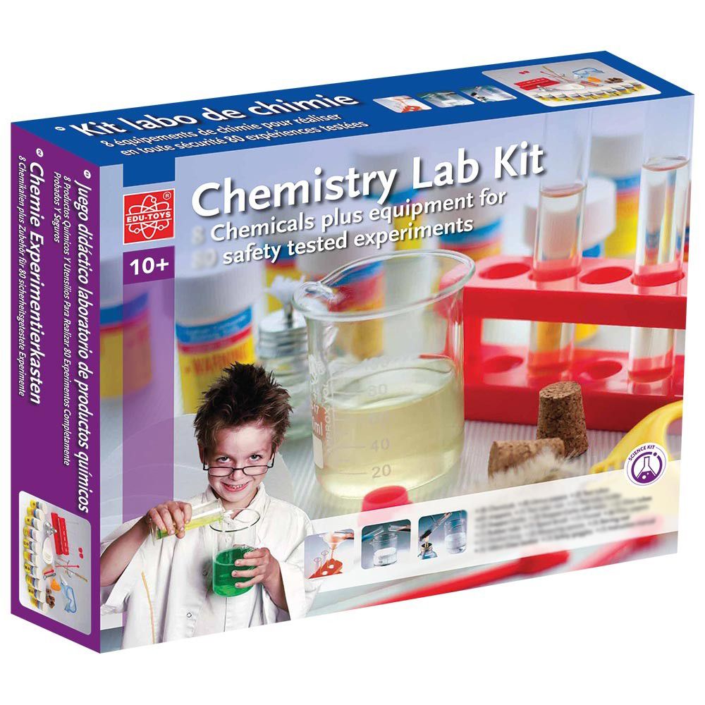 Keemialabor, 20 kemikaali, 100 katset