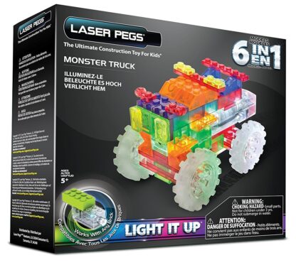 Laser Pegs konstruktor Monster Truck 6 in1