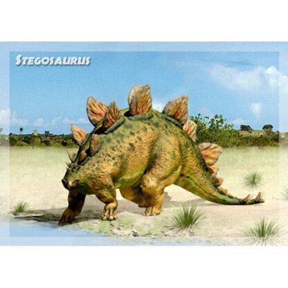 3d postkaart stegosaurus