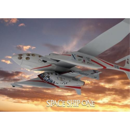 3D postkaart "Space Ship One"
