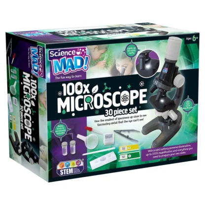 Science MAD! Mikroskoobi komplekt 25x, 50x, 100x