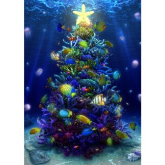 3D postkaart "Jõulukuuse korallrahu"