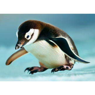 3D postkaart "Pingviinike"