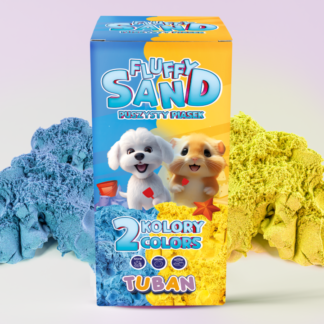 Kineetiline liiv “Fluffy Sand” sinine-kollane
