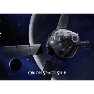 3D Postkaart "Orioni kosmoselaev"