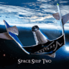 3D postkaart "Space Ship Two"