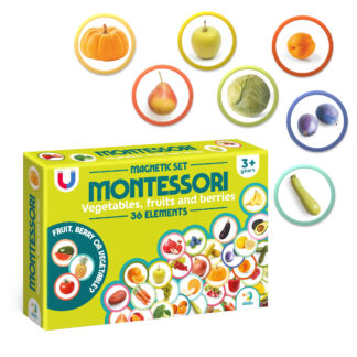 Montessori magnetikomplekt "Aedviljad, puuviljad ja marjad"