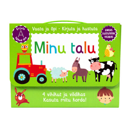 Mängukohver kirjuta ja kustuta "Minu talu"