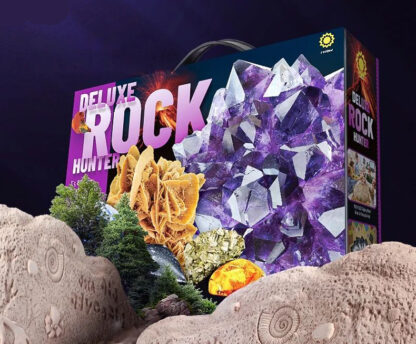 DELUXE ROCK HUNTER – kaevamis- ja kivimikomplekt lastele