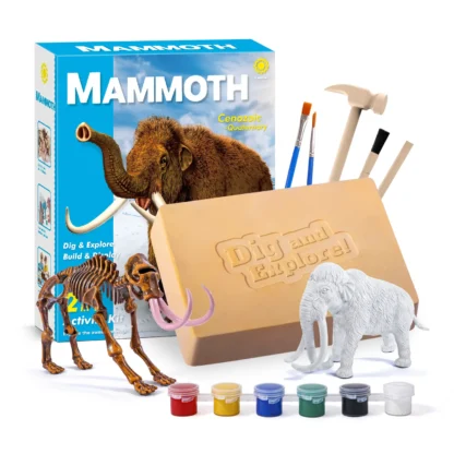 Dinosauruse värvimis- ja kaevamiskomplekt – 2 ühes. - “Mammut”