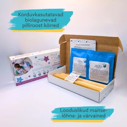 Värvimuutva limonaadi valmistamise komplekt