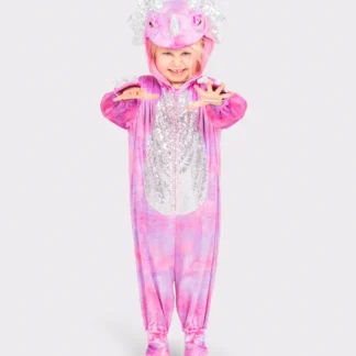 Dinosauruse kostüüm roosa 110 cm