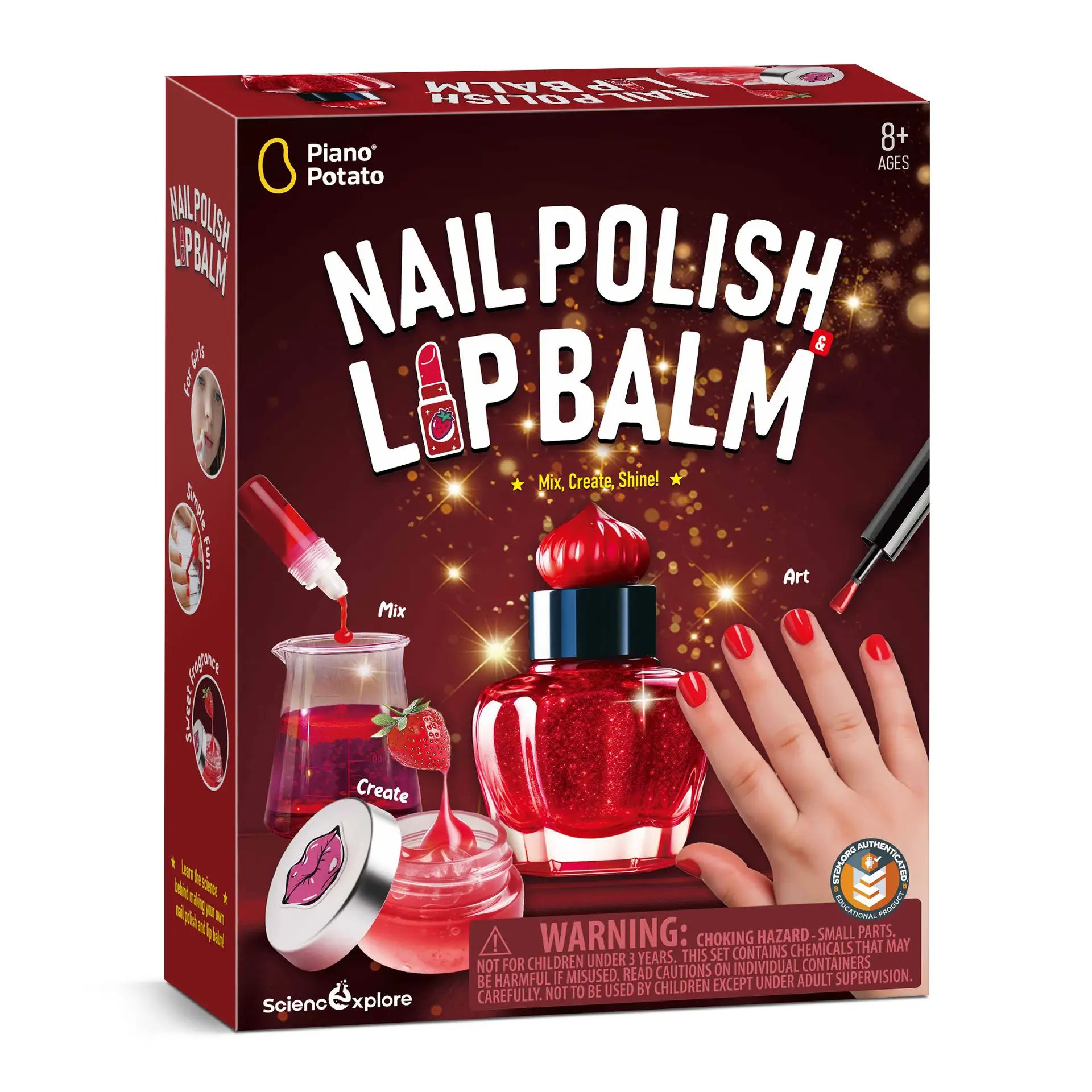 Küünelaki ja huulepalsami valmistamise komplekt